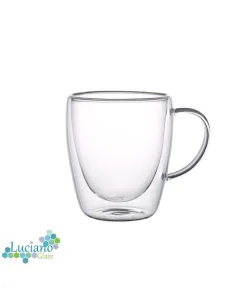 Luciano 200Ml High Borosilicate Double Wall Glass 2Pcs Set