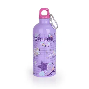 Gabol Stainless Water Bottle Funny Kids 600Ml 7X21X7Cm#236048-025/2025 Lilac
