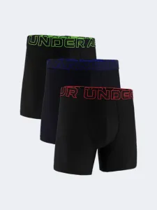 Under Armour Performance Tech 6 Inch 3 Pack Men Lifestyle Underwear Black/Lava Red