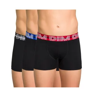 Dim Boys Ecodim 3 Pack Cotton Stretch Black Boxers