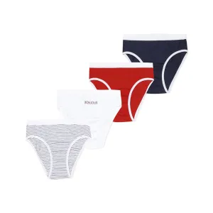 Dim Girls 4 Pack Cotton Briefs