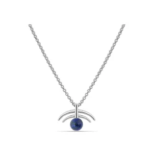 Polo Exchange Semi Precious Blue Stone Silver Necklace