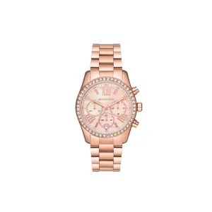 Michael Kors Lexington Lux Chronograph Rose Gold-Tone Watch