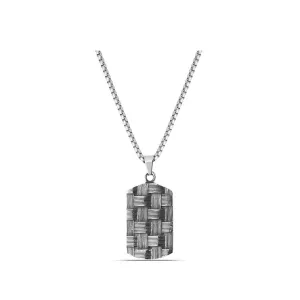 Polo Exchange Anti Black Stainless Pendant Necklace