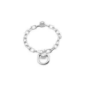 Polo Exchange Silver Stainless Chain Bracelet