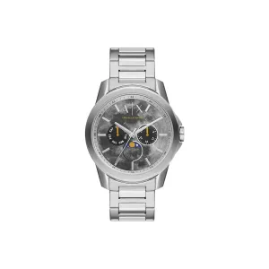 Armani Exchange Silver Stainless Steel Watch, Ax1736