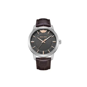 Police Raho Stainless Steel Leather Watch Pewja2227402