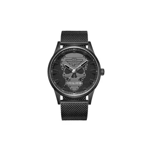 Police Rissington 3 Hands Bleck Mesh Strap Watch Pewjg2227901