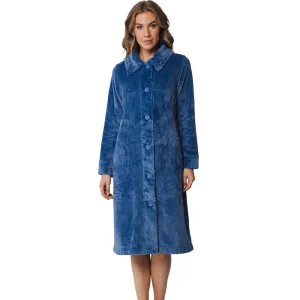 Pastunette Morning Gown Witn Botton 110Cm Dark Blue