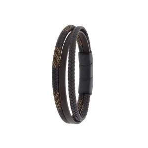 Polo Exchange Men Bracelet St46-_Dsc0176 Coffee