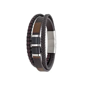 Polo Exchange Men Bracelet St46-Dsc0135 Coffee