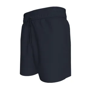 Calvin Klein Double Waistband Swim Shorts Ck Meta Legacy Navy Blue