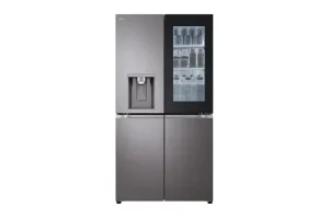 LG Side By Side Refrigerator, 705L Gross Capacity With Hygienefresh+™Black Stainless