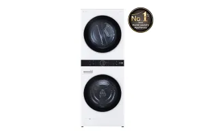 LG Washtower,Single Unit Front Load Centre Control21/16Kg,White