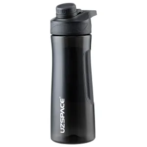 Uzspace Plastic Water Bottle E Shape D Spout 700Ml Bpa Free #9010 Black.