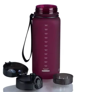 Uzspace Plastic Water Bottle Colorful Frosted 800Ml Tritan BPA Free #3053 Purplish Red.