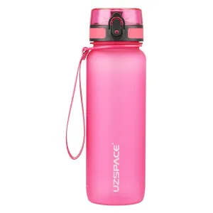 Uzspace Plastic Water Bottle Colorful Frosted 800Ml Tritan BPA Free #3053 Fuchsia.