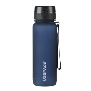 Uzspace Plastic Water Bottle Colorful Frosted 800Ml Tritan BPA Free #3053 Dark Blue.