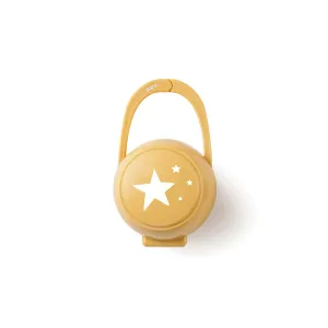 Saro Baby Star Pacifier case- Yellow
