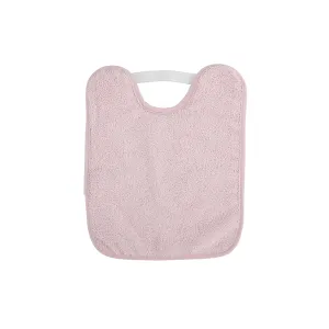 Saro Baby Terry Waterproof Bib- Pink