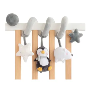 Saro Baby Polaris Spiral Rattle- Grey