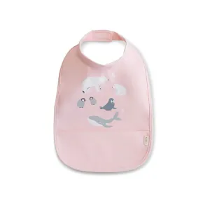 Saro Baby Polaris Waterproof Bib- Pink