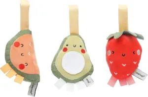 Pearhead Stroller Toy Set Of 3 Fruit