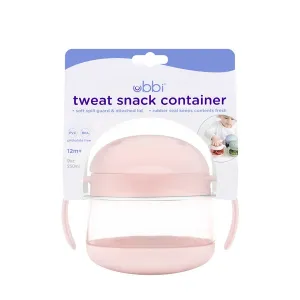 Ubbi Snack Container Blush Pink