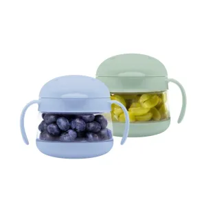 Ubbi Tweat 2 Piece Snack Container Sage/Cloudy Blue