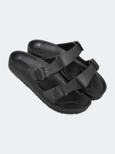 Oil And Gaz Chic Beach Men Stripe Slide Black