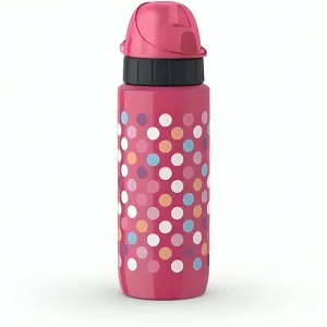  Drink2Go Light Steel - Decor Dots 0,6L Pink