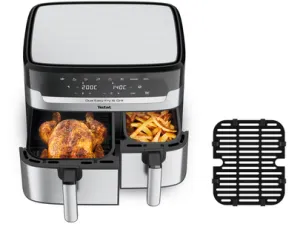 Dual Easy Fry & Grill, 2700 W - Black & SS, 8.3L/6p, 50 Hz
