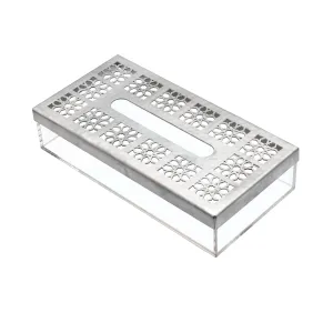 Arabesque Aluminium Tissue Box