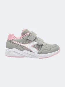 Diadora Falcon 5 Jr V Ps-Girls Running Shoes Silver/White