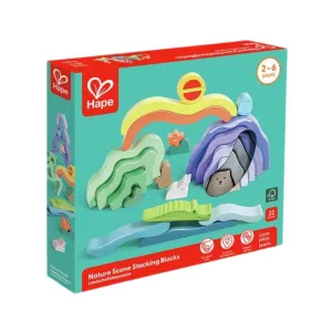 Hape Nature Scene Stacking Blocks Wooden Toy