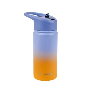 Skip Hop Stainless Steel Water Bottle with Straw - Wander Ombrأ© Blue