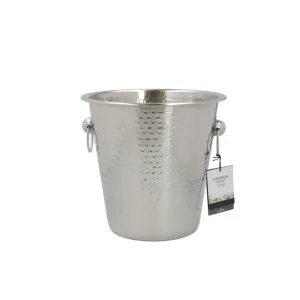 Kitchencraft Barcraft Hammered-Steel Sparkling Wine & Champagne Bucket With Ring Handles