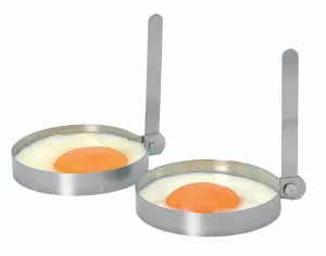 Kitchencraft  Set Of 2 Stainless Steel Round Egg Rings