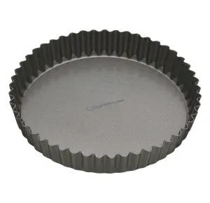Kitchencraft Masterclass Non-Stick Loose Base Fluted Quiche Tin, 30Cm