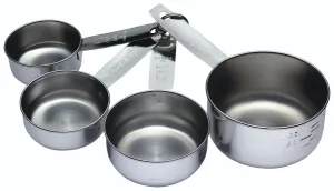 Kitchencraft Kitchencraft Stainless Steel 4 Piece Measuring Cup Set
