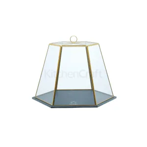 Kitchencraft  Artesã  Glass Serving Cloche With Slate Base 