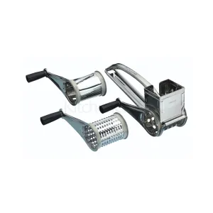 Kitchencraft Stainless Steel Rotary Grater With Three Drums