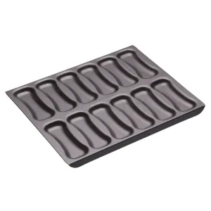 Kitchencraft  Masterclass Non-Stick 12 Hole Eclair Baking Pan