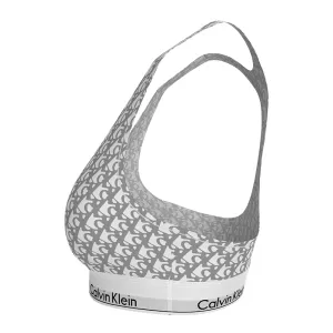 Calvin Klein Unlined Bralette Emblem Beige