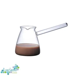 Luciano 350ml High Borosilicate Glass Coffee Warmer / Pot / Kettle in Gift Box