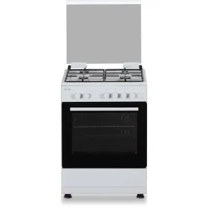 SUPER CHEF Cooker Wide 50Cm 4 Gas Burners White