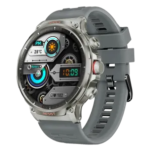 Promate (XWatch-R20) Smart Watch 24mm Rubber Strap - Silver