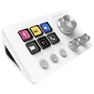 Mars (MSDTWOW) Control Deck Slim For Streamers - White