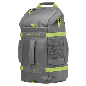 HP (L8J89AA) Odyssey 15.6'' Gaming Backpack - Thick Fabric - Grey / Green