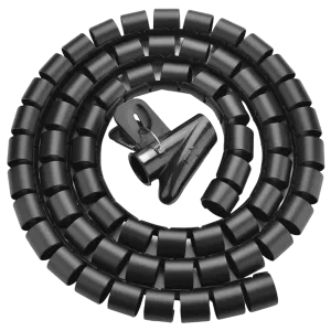 UGreen (30818) Spiral Cable Zipper Organizer - Flexible - 1.5m - Black